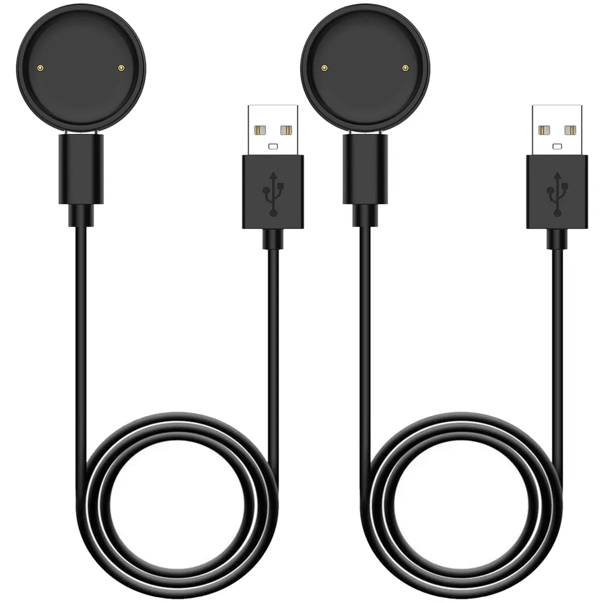 Xininyia 2-Pack Magnetic Smartwatch Charger Cable for Amazfit Bip 6/Active 2 Square, 100cm | Fast Charging Dock - main product image