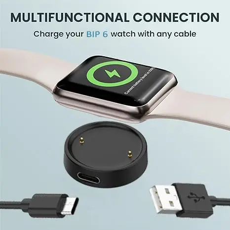 Xininyia 2-Pack Magnetic Smartwatch Charger Cable for Amazfit Bip 6/Active 2 Square, 100cm | Fast Charging Dock - view 8