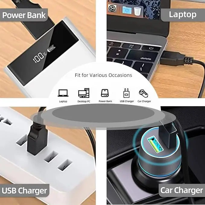 Xininyia 2-Pack Magnetic Smartwatch Charger Cable for Amazfit Bip 6/Active 2 Square, 100cm | Fast Charging Dock - view 10