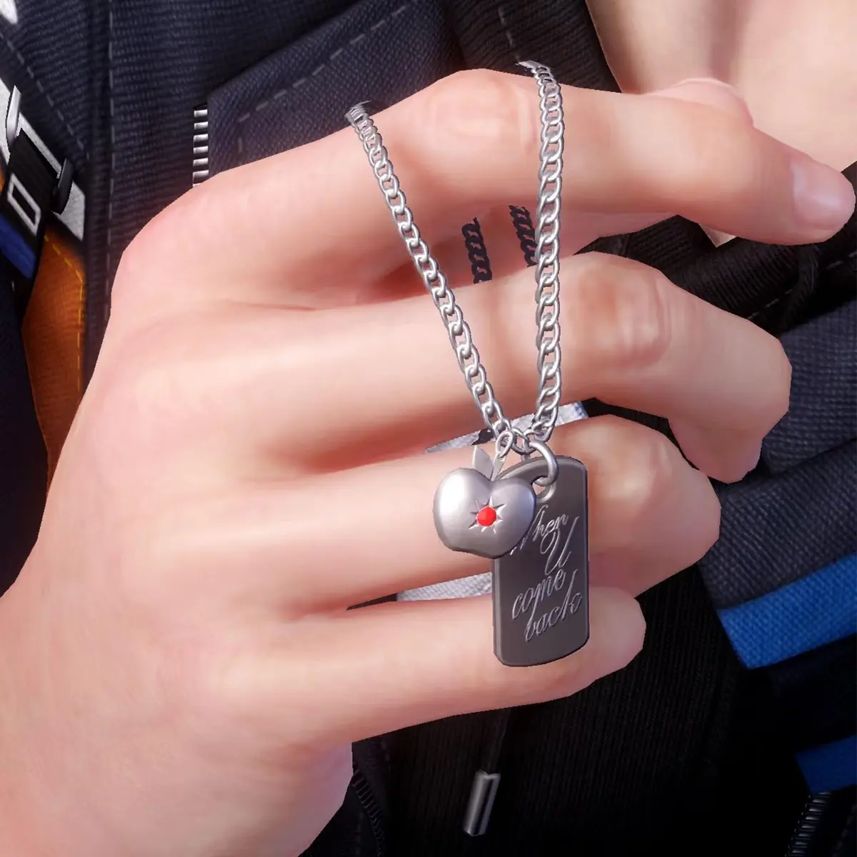 LoveandSylus Caleb Role-Playing Necklace 19.6in | Authentic Game Character Pendant (70-120 chars) - view 5
