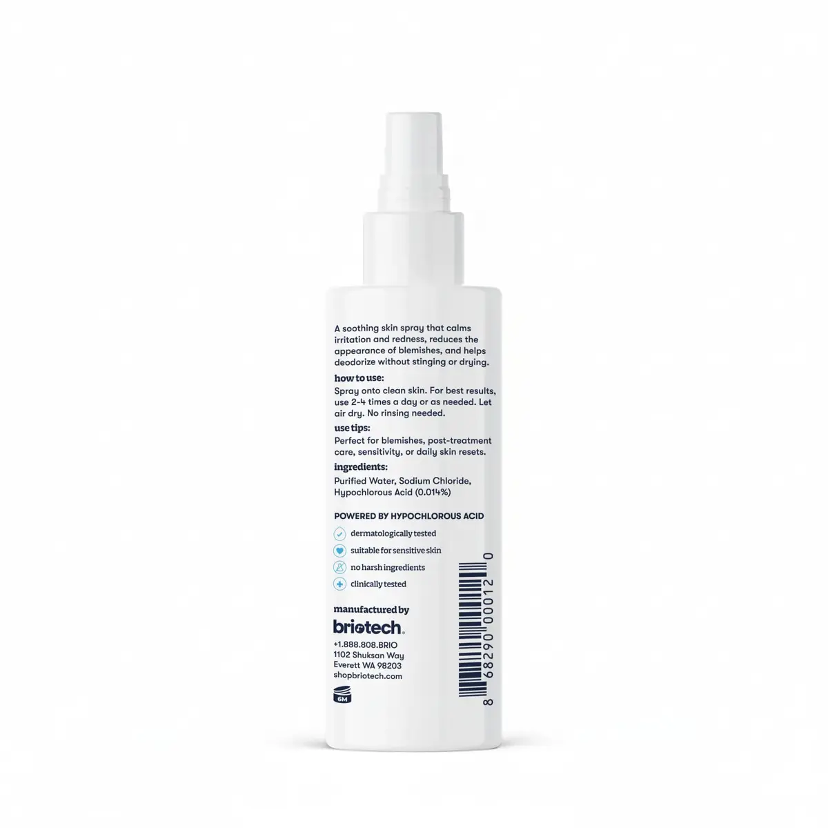 BRIOTECH Topical Skin Spray HOCl Skincare 59ml (2 Fl Oz) | Calms Redness & Soothes Stressed Skin - view 6