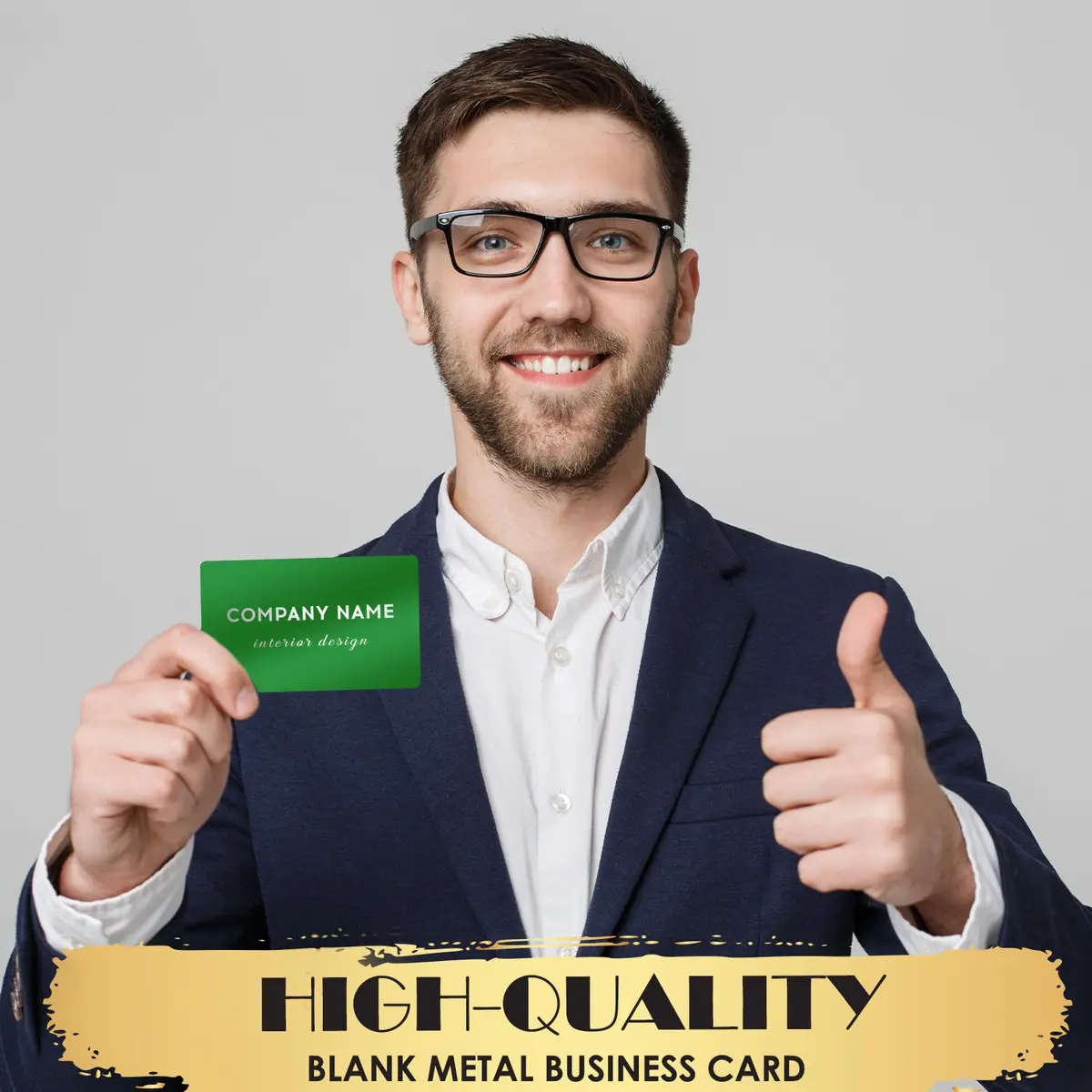weparmeety Metal Business Cards Aluminum Laser Engraving Blanks 86 x 54 mm | Durable & Elegant Aluminum Cards for Laser Customization - view 5