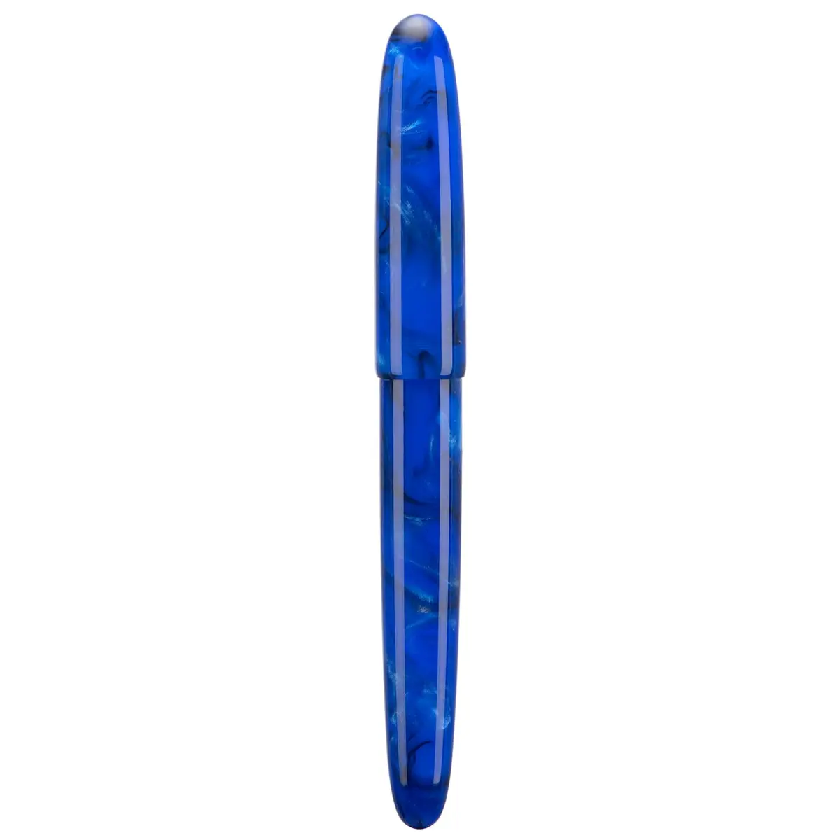 Asvine C80 Fountain Pen #8 Medium Nib Resin Collection Set with Converter (Cobalt Blue) | Handcrafted Writing Instrument - main product image