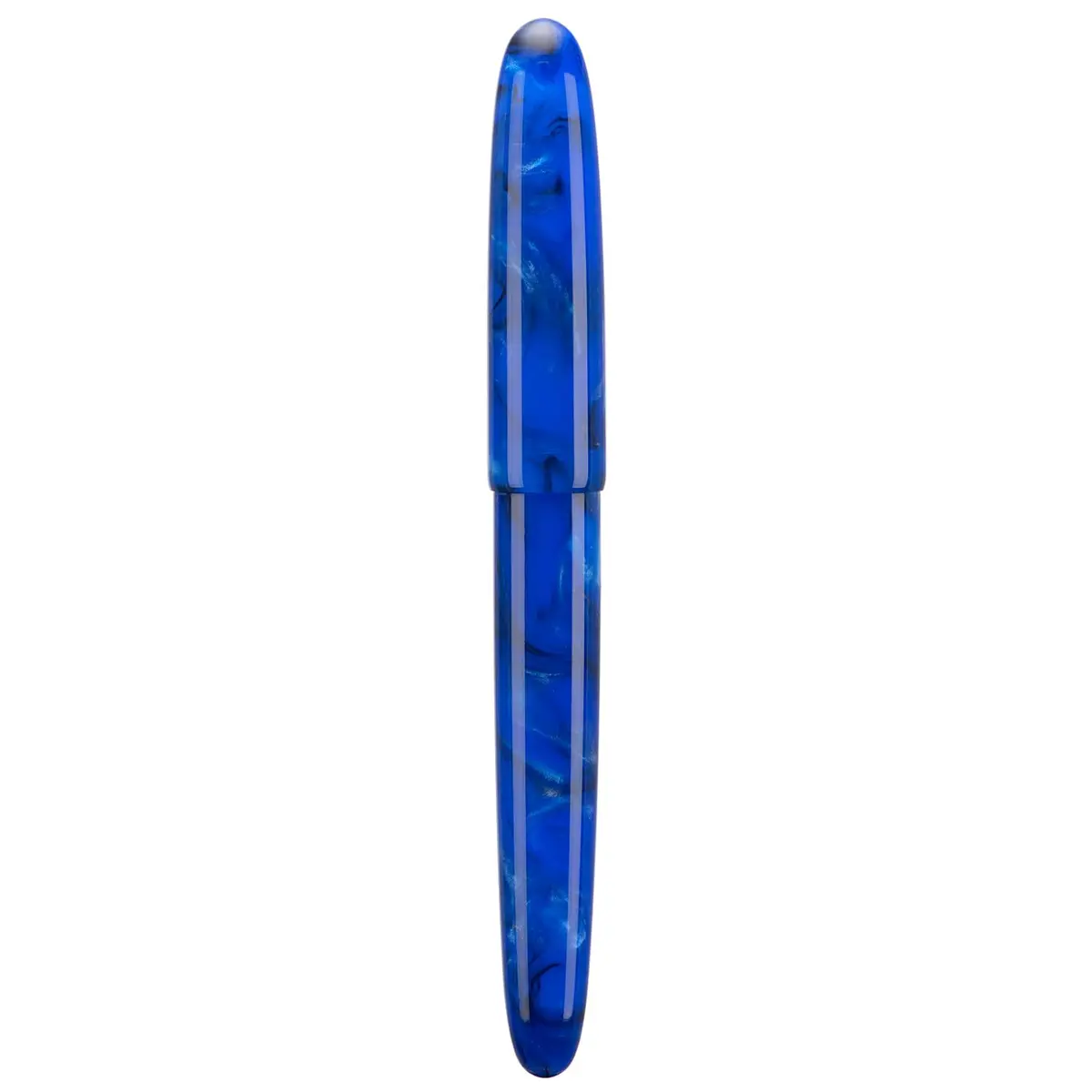 Asvine C80 Fountain Pen #8 Medium Nib Resin Collection Set with Converter (Cobalt Blue) | Handcrafted Writing Instrument - view 2