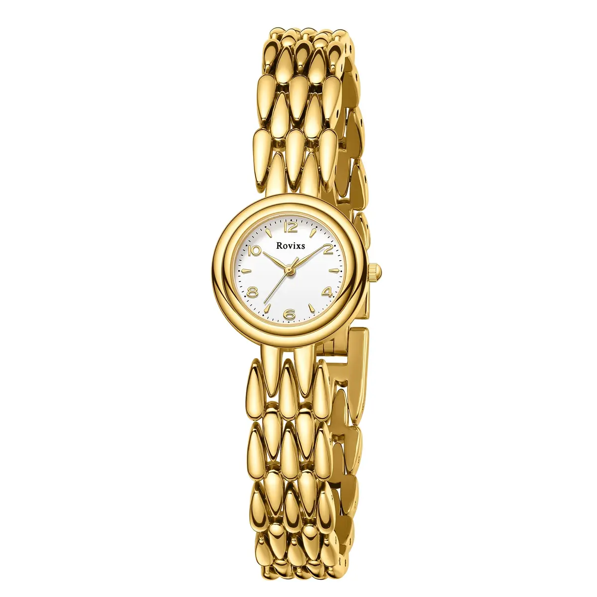 Rovixs Petite Vintage Women Watch, Japanese Quartz, Elegant Retro Water Resistant | Classic Design for Small Wrists - main product image