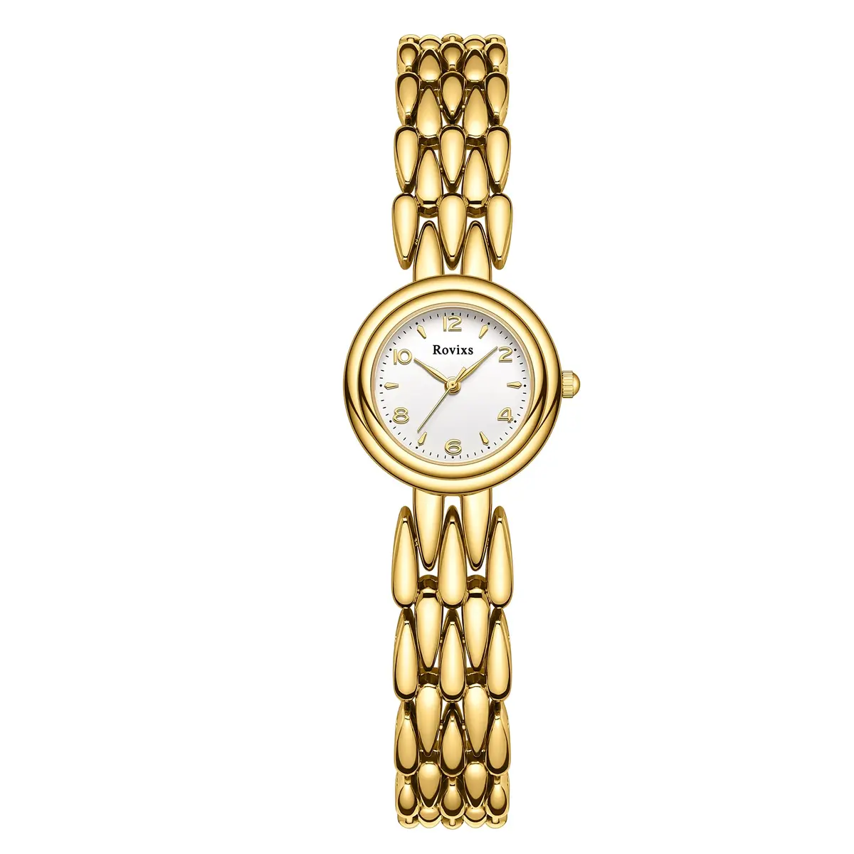 Rovixs Petite Vintage Women Watch, Japanese Quartz, Elegant Retro Water Resistant | Classic Design for Small Wrists - view 2