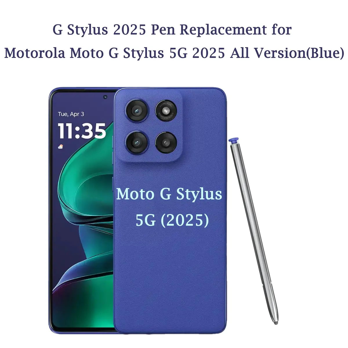 Peixiong Stylus Pen Replacement for Moto G Stylus 5G 2025 (Blue) | Precision Input Pen for All Versions - view 2