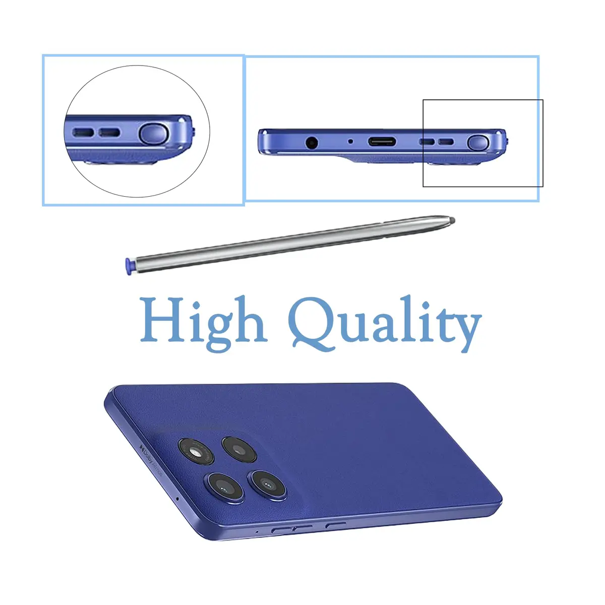 Peixiong Stylus Pen Replacement for Moto G Stylus 5G 2025 (Blue) | Precision Input Pen for All Versions - view 3