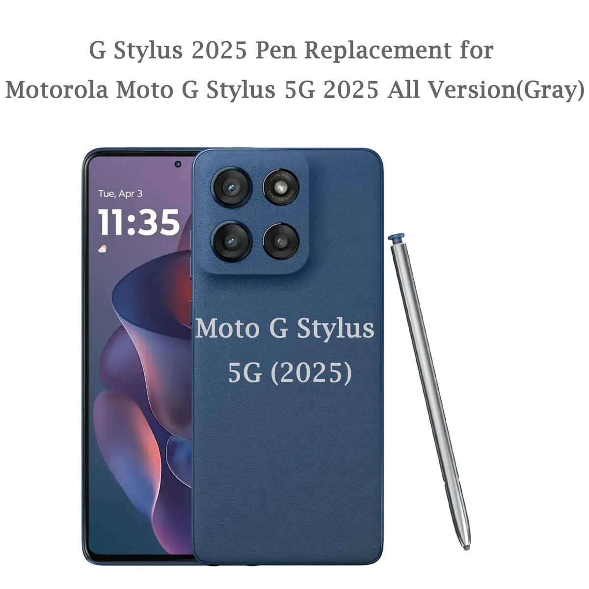 Peixiong Gray Stylus Pen for Moto G Stylus 5G 2025 (1 Pack) - view 2