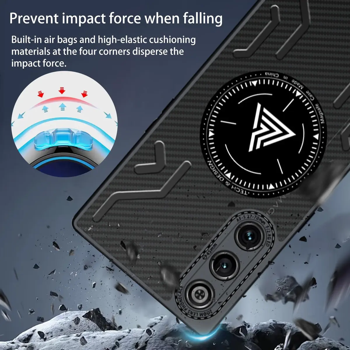 NOUKAJU Case for REDMAGIC 10 Air | Magnetic Cooling Phone Cover, Anti-Drop, Friction-Resistant, Full Protection - view 5