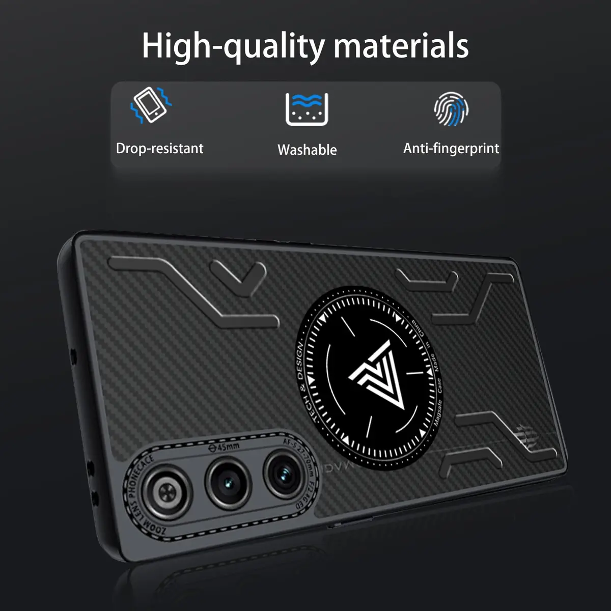 NOUKAJU Case for REDMAGIC 10 Air | Magnetic Cooling Phone Cover, Anti-Drop, Friction-Resistant, Full Protection - view 2