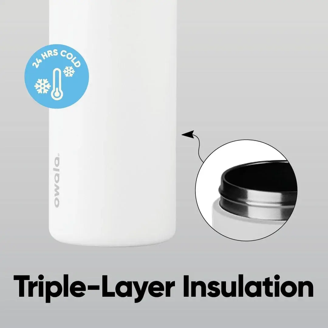 Owala FreeSip Insulated Stainless Steel Water Bottle 32 oz Summer Paradise | Keeps Drinks Cold 24 Hours - view 4
