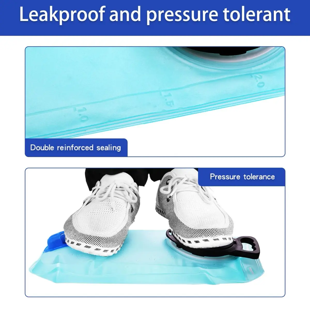 CHERAINTI 3L Hydration Bladder with Tube | 3000ml (101.4 Fl Oz) Water Reservoir for Backpacks - view 7