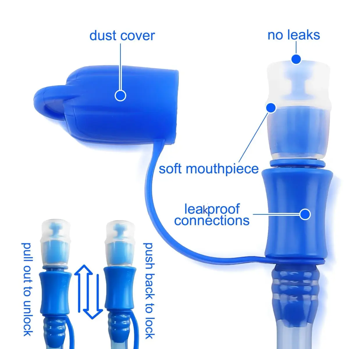 CHERAINTI 2.5L Hydration Bladder | Leak-Proof Water Reservoir for Backpacks - view 3