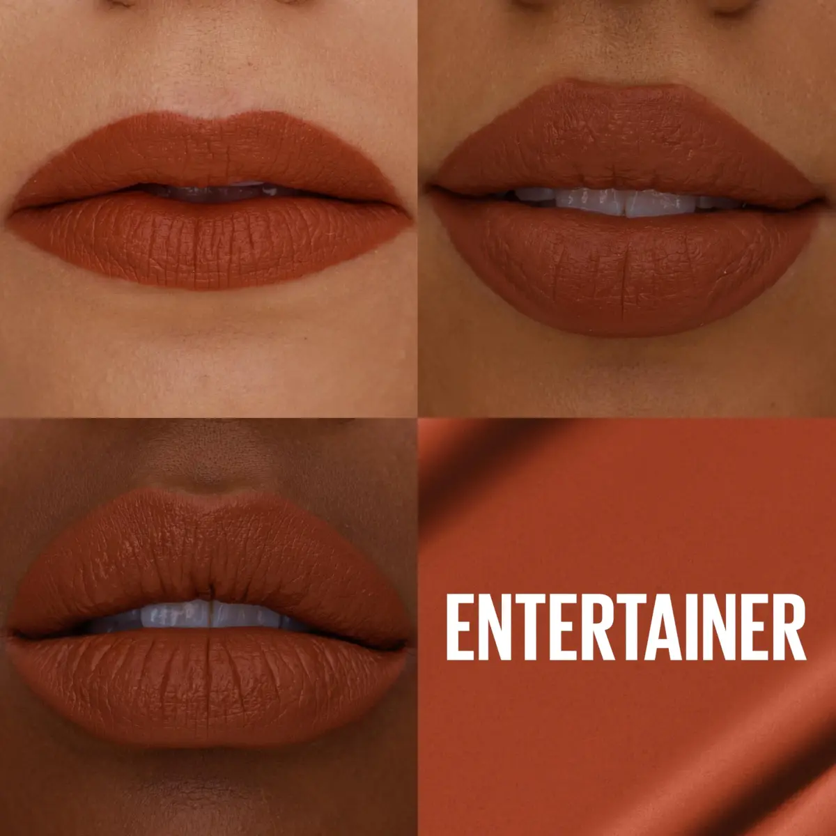 Maybelline Super Stay Matte Ink Liquid Lipstick in Entertainer (Midtone Rusty Brown) - 16-Hour Transfer-Proof Wear - view 2