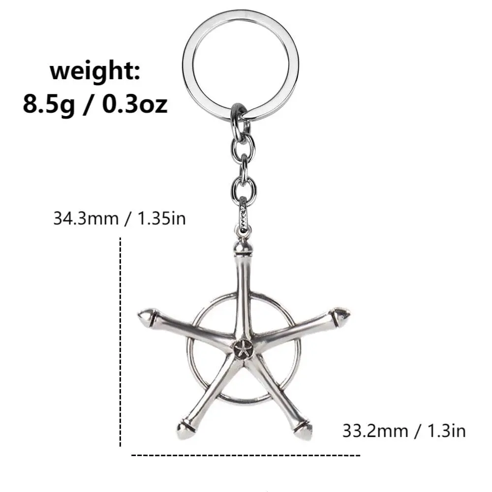 Kbtany Uryuu Quincy Cross Keychain for Anime Fans | Cosplay Charm Gift - view 2