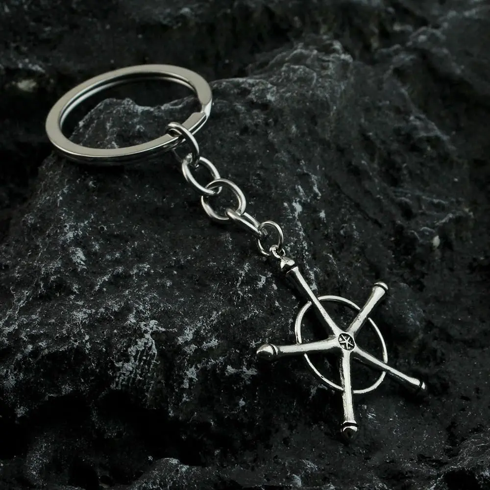 Kbtany Uryuu Quincy Cross Keychain for Anime Fans | Cosplay Charm Gift - view 3