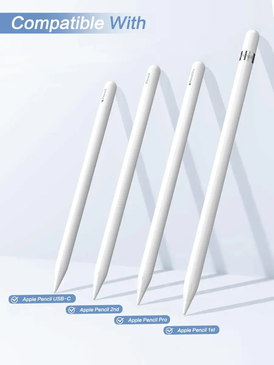 Paiholy Upgraded Metal Apple Pencil Tips 6 Pack with Case | Precise Control, Wear-Resistant Nibs for iPad Pro Pencil - view 6