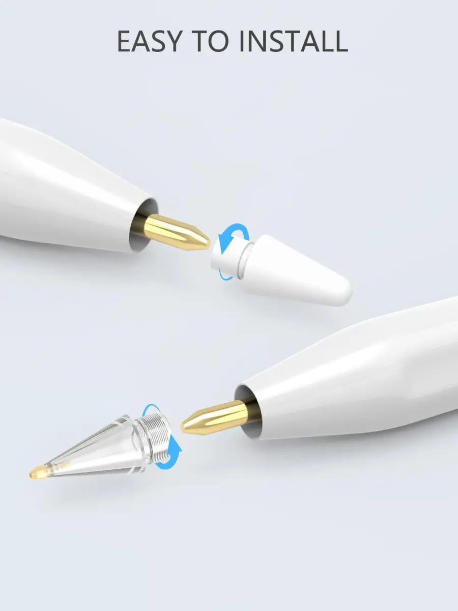 Paiholy Upgraded Metal Apple Pencil Tips 6 Pack with Case | Precise Control, Wear-Resistant Nibs for iPad Pro Pencil - view 7