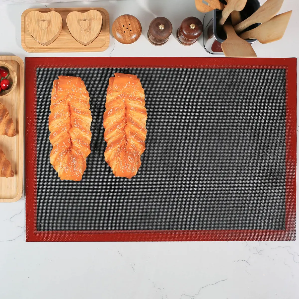 Amyandone Perforated Silicone Baking Mat 40cm x 62cm (16.5" x 24.5") | Non-Stick Commercial Oven Liner - view 6