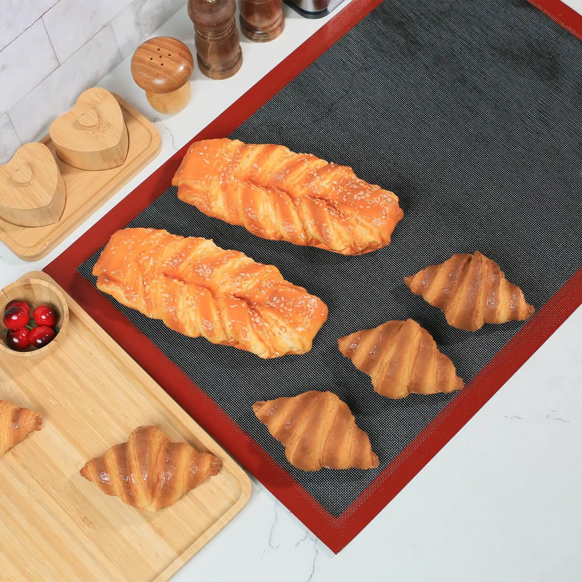 Amyandone Perforated Silicone Baking Mat 40cm x 62cm (16.5" x 24.5") | Non-Stick Commercial Oven Liner - view 7