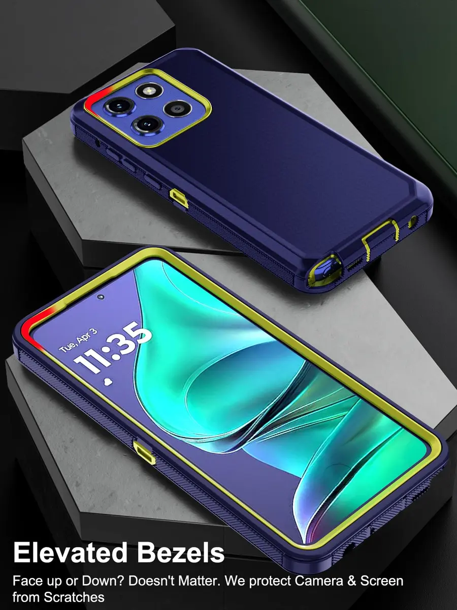 Jiunai Moto G Stylus 2025/2026 Case (6.7-inch Display) | Heavy Duty Dual Layer Protection with Port Cover - view 6