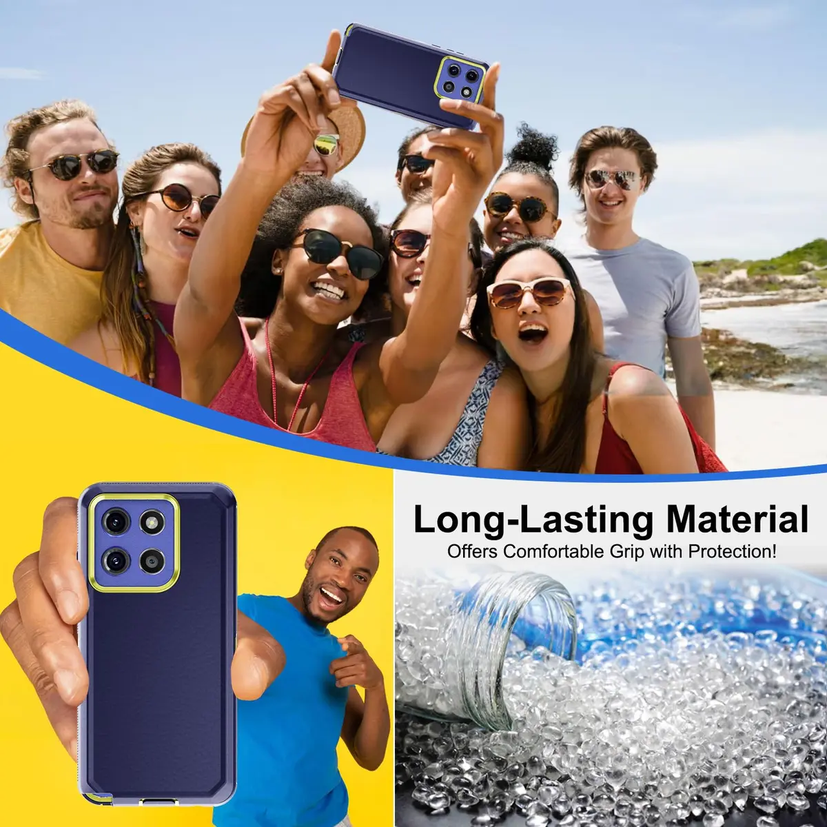 Jiunai Moto G Stylus 2025/2026 Case (6.7-inch Display) | Heavy Duty Dual Layer Protection with Port Cover - view 7