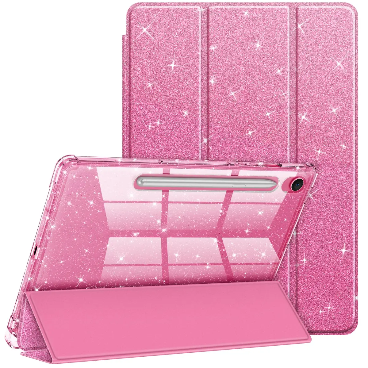 FINTIE Sparkly Glitter Case for Samsung Galaxy Tab S10 Lite/S10 FE/S9 FE 10.9" | Glamorous Protection & Stand - main product image