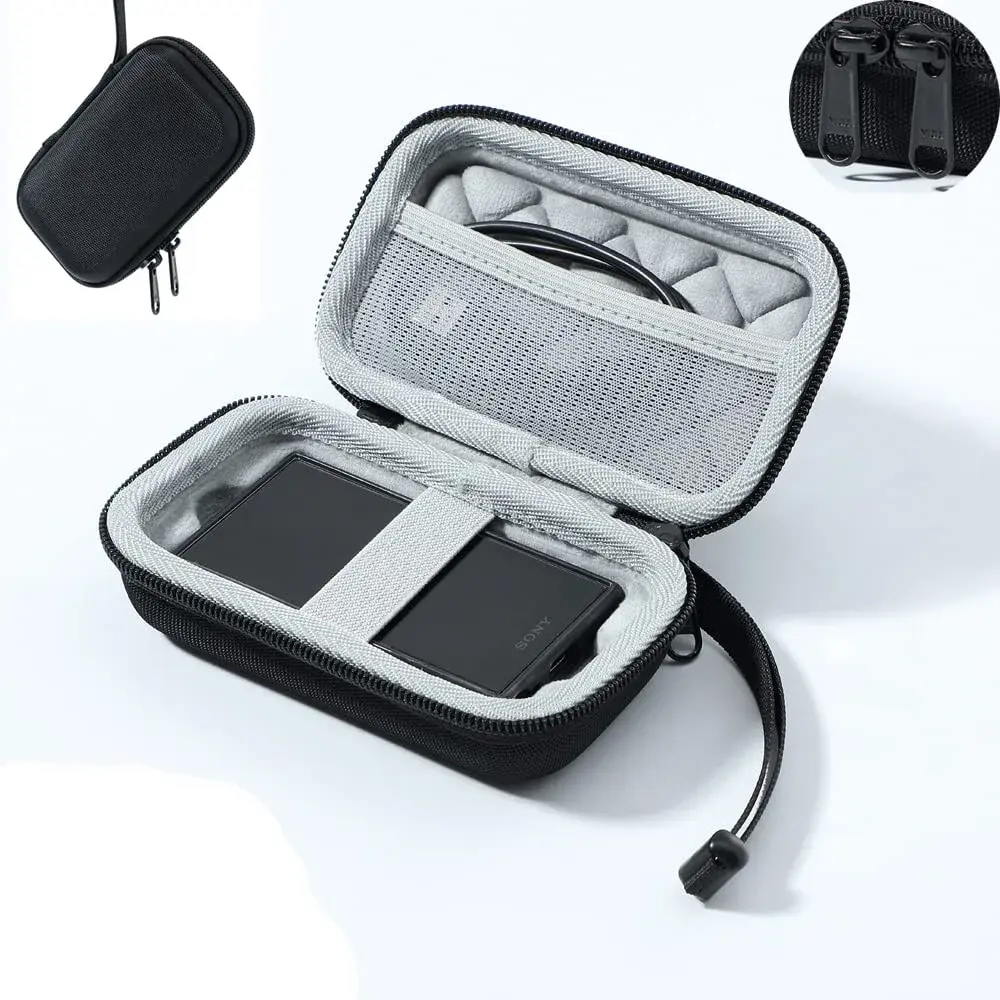 AudioPartner Hard Carrying Case & Clear Black TPU Case for Sony Walkman NW-A306 NW-A307 NW-A300 Series | 14.0 cm (5.51 in) x 8.0 cm (3.15 in) x 5.0 cm (1.97 in) - view 4