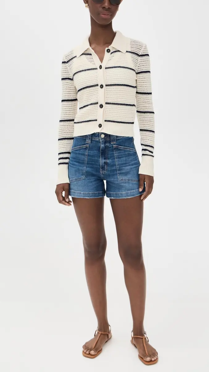 DAZE Women's Valley Girl Shorts, Manhattan, Size 30 | High-Rise Relaxed Fit Denim - view 5