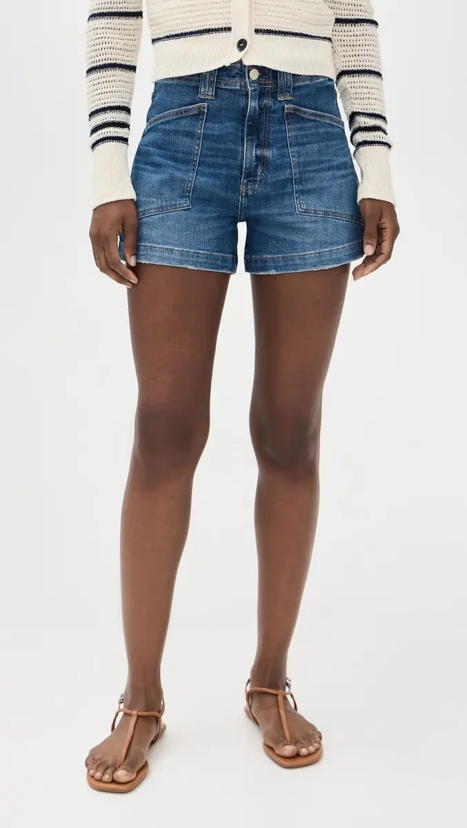 DAZE Women's Valley Girl Shorts, Manhattan, Size 30 | High-Rise Relaxed Fit Denim - view 2