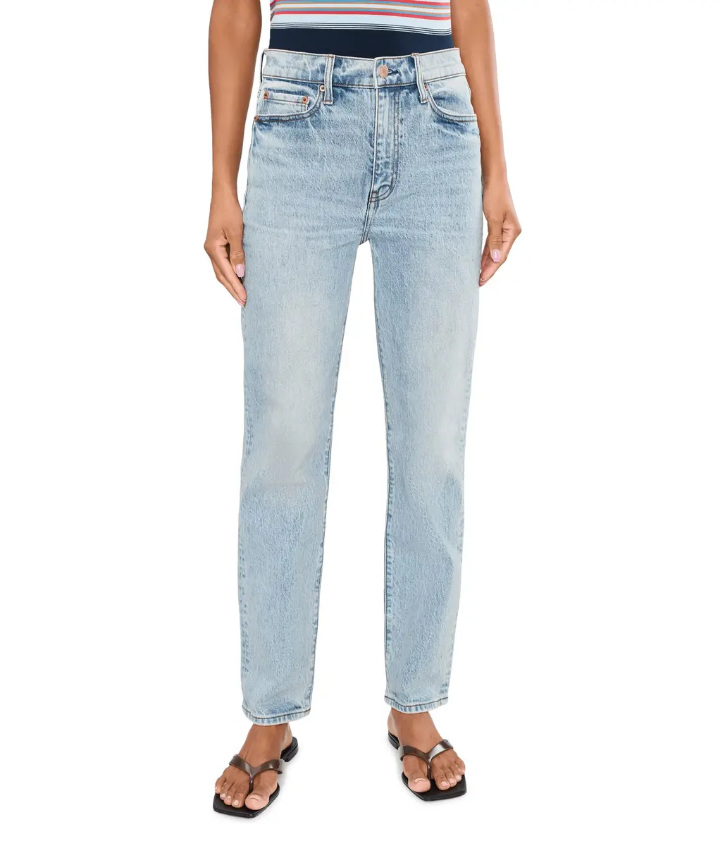 DAZE Women's Smarty Pants, Wink, 30 | High-Rise Slim Fit Denim for Daily Wear - main product image
