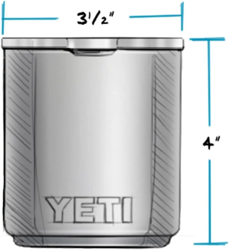 YETI Rambler 10 oz Stackable Lowball 2.0 Vacuum Insulated Stainless Steel Papaya - view 2