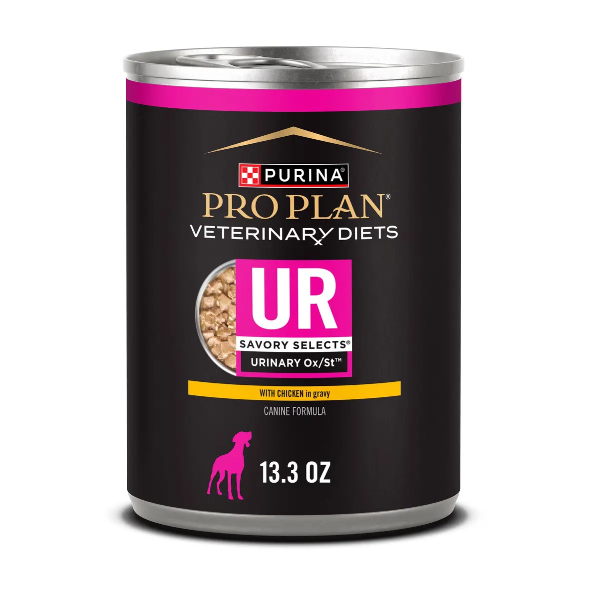Pro Plan Veterinary Diets UR Savory Selects Wet Dog Food 13.3oz | Supports Urinary Health & Dissolves Stones - main product image