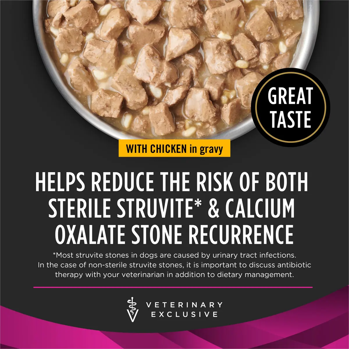 Pro Plan Veterinary Diets UR Savory Selects Wet Dog Food 13.3oz | Supports Urinary Health & Dissolves Stones - view 2
