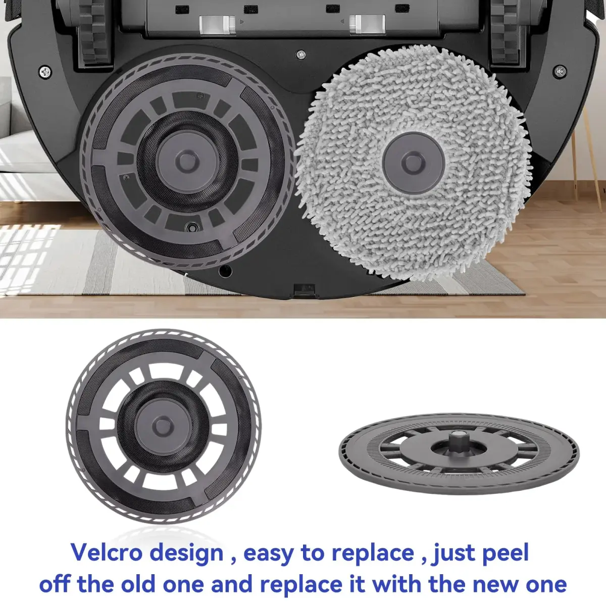 Sgizoku Mop Pad Plate for Dreame X20 X10 X10pro Robot Vacuum Cleaner - 2 Pack | Replacement Mop Tray Part Attachment - view 4
