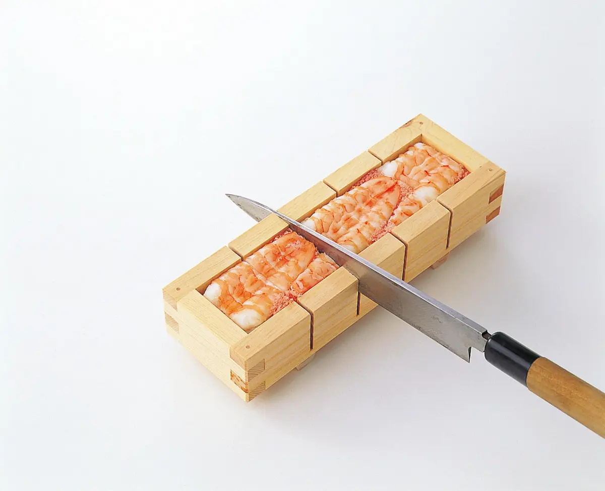IPPINKA Hinoki Wood Sushi Press, Oshizushi Maker, 20cm (8.07 Inches) | Authentic Japanese Cypress - view 2
