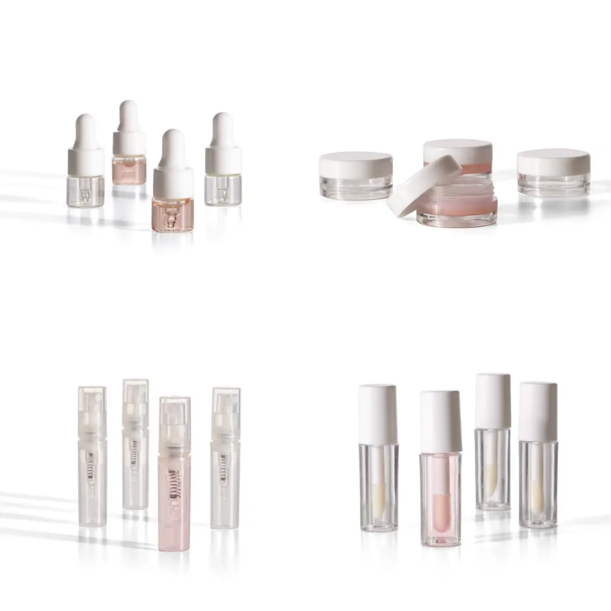 Vessara Mini Makeup Containers for Travel, 22-Piece Set | TSA Approved & Refillable Cosmetic Jars for Creams, Liquids, and Powders - view 2