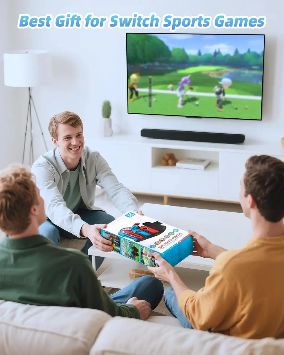 MENEEA Switch Sports Accessories Bundle with Organizer Station for Nintendo Switch 2/1/OLED | 2-Player Pack - view 9