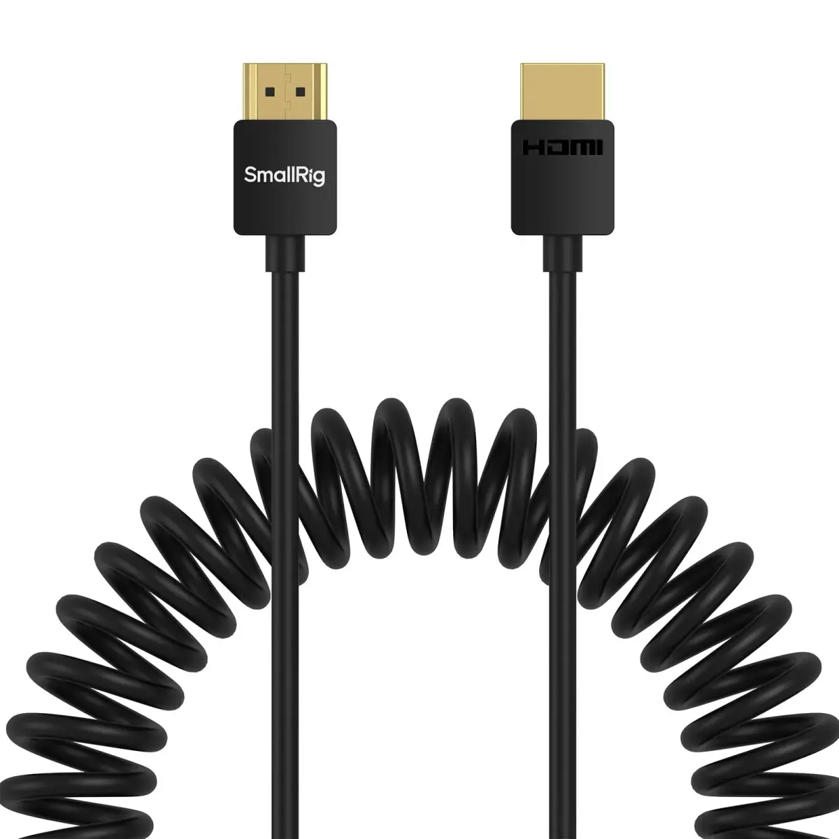 SMALLRIG Coiled HDMI Cable 2.0 (A to A) 1.2m (47.1in) | 4K@60Hz 18Gbps High Speed Data Transmission - main product image
