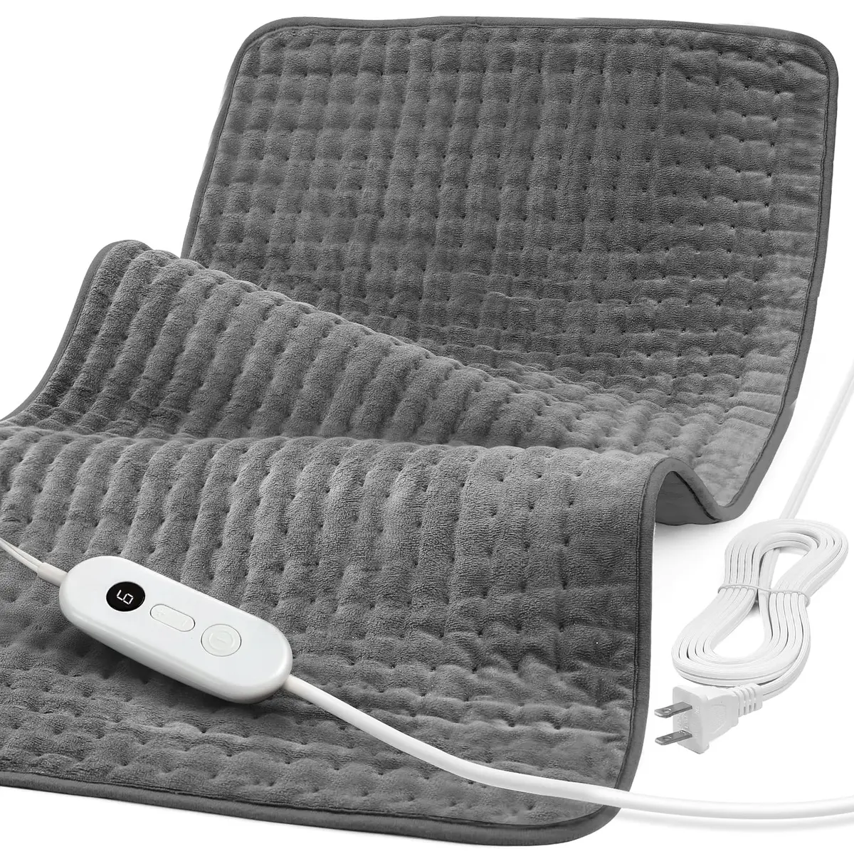 Siinsay Electric Heating Pad for Back and Cramps 17"x33" | Large Microfiber Relief - main product image