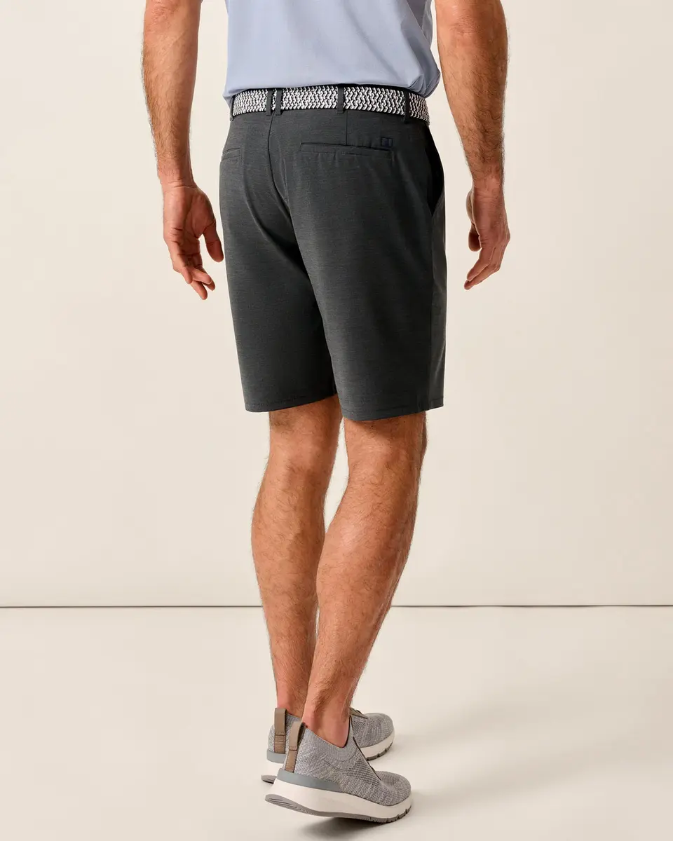 johnnie-O Mulligan Performance Shorts Black / 40 | Premium Golf Shorts with Magnetic Pockets & Tucked Waist - view 3