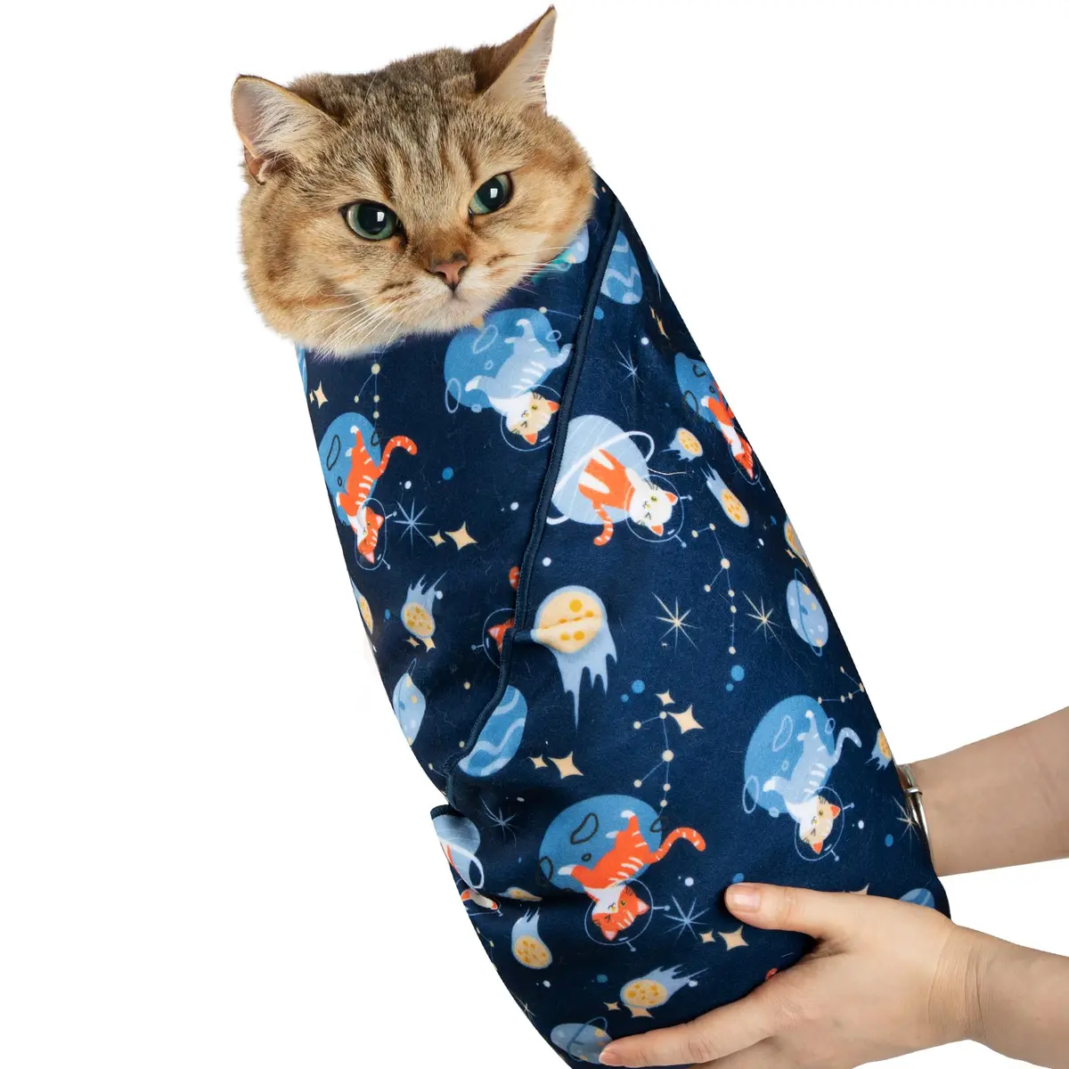ZINGTERRA Cat Grooming Wrap,Anti-Escape Cat Wrap for Grooming,Self-Adherent Soft Cat Blanket to Wrap,Anti-Bite,Clip Nails,Anti-Scratch,Cat Calming Wrap,Cat Burrito Wrap,Swaddle Wrap Pet Tool | Comfortable, Versatile & Reusable - main product image
