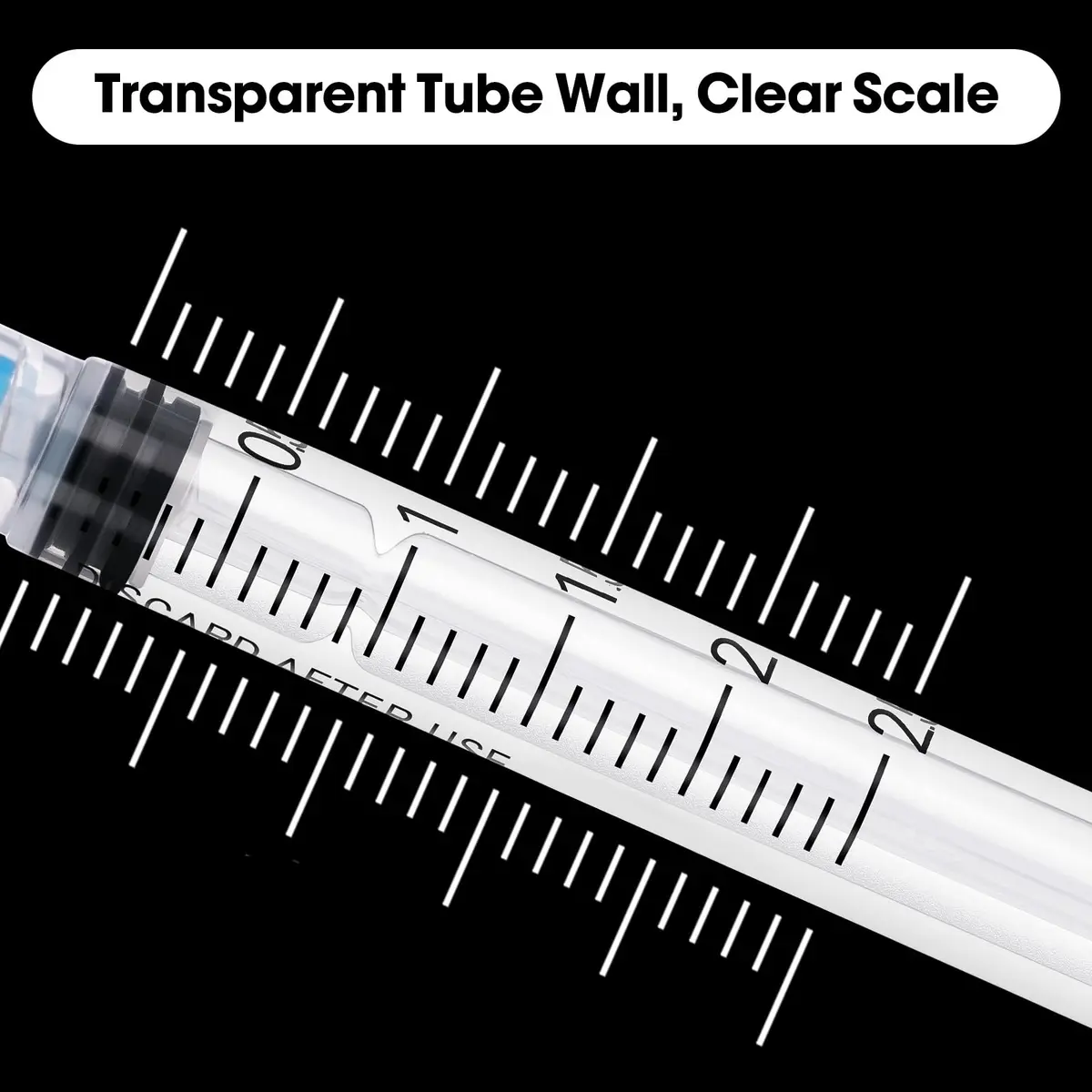 Maydeyy 2.5ml Luer Lock Syringe with 23Ga 1inch | Disposable Lab Supplies Pack of 100 - view 3