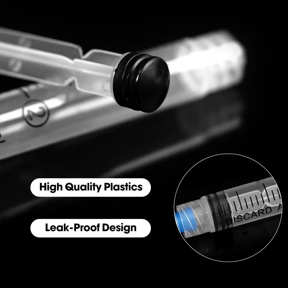 Maydeyy 2.5ml Luer Lock Syringe with 23Ga 1inch | Disposable Lab Supplies Pack of 100 - view 4