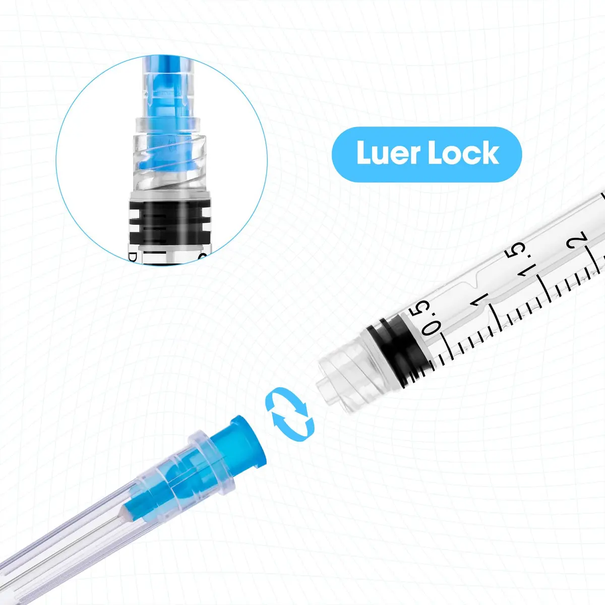 Maydeyy 3ml Syringe with Luer Lock, 23Ga 1inch | Leak-Proof, Sterile Lab Supplies - view 5