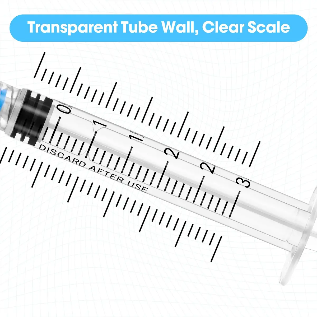 Maydeyy 3ml Syringe with Luer Lock, 23Ga 1inch | Leak-Proof, Sterile Lab Supplies - view 3