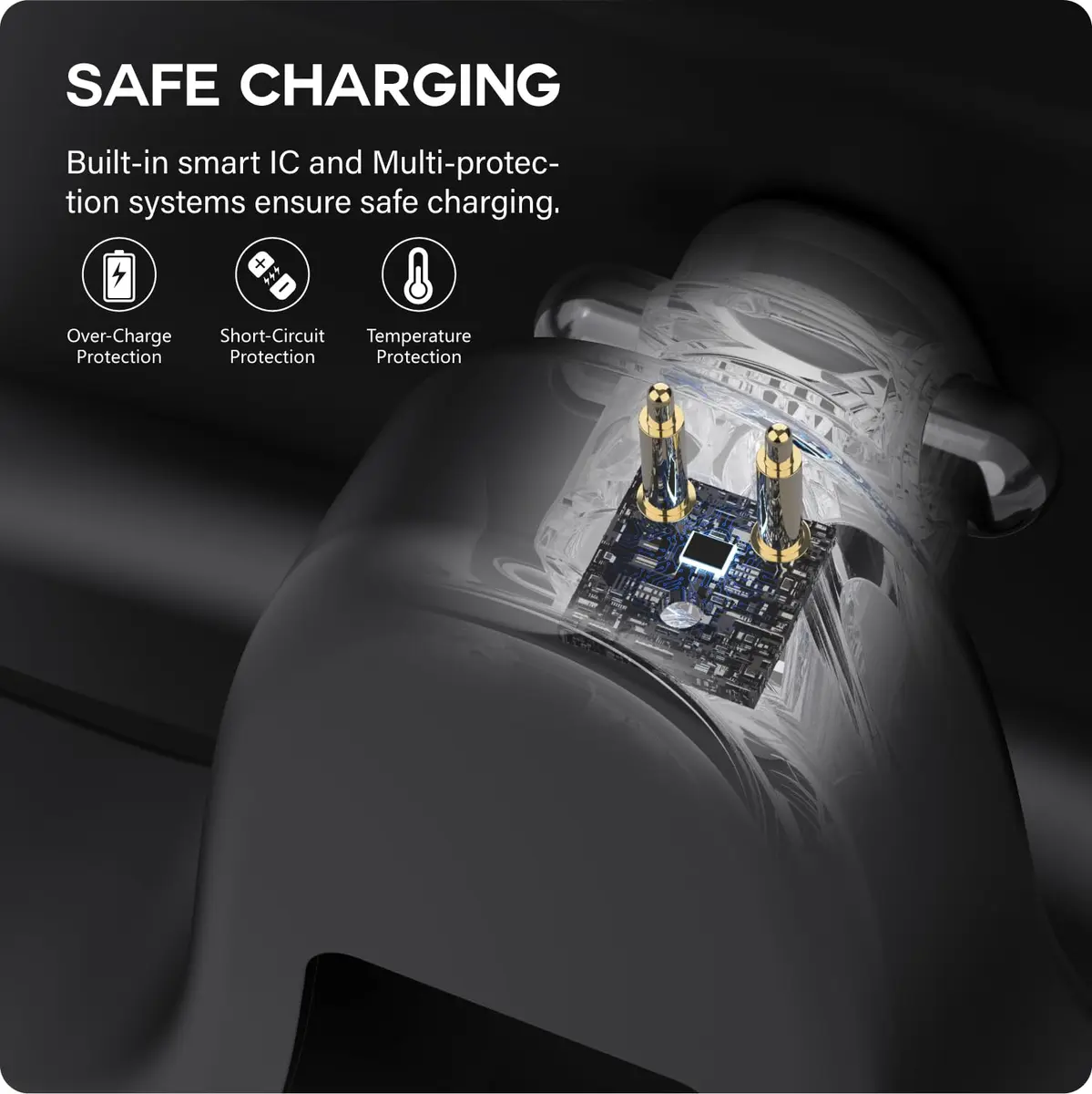 TUSITA Charging Stand & Cable for Ray-Ban Meta Smart Glasses (Gen 1,2) - Black | USB-C - view 3