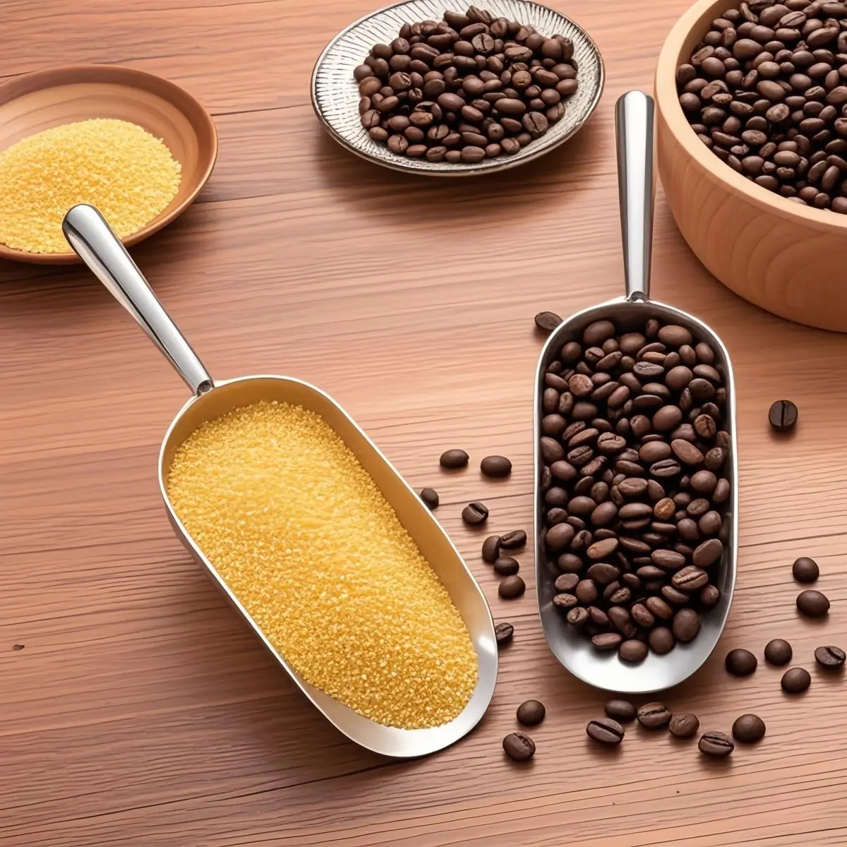 RyanDesign Heavy-Duty Cast Aluminum Kitchen Scoop 12oz (355ml) | Commercial Grade Rust-Proof S-Handle for Ice, Flour, Pet Food - view 2
