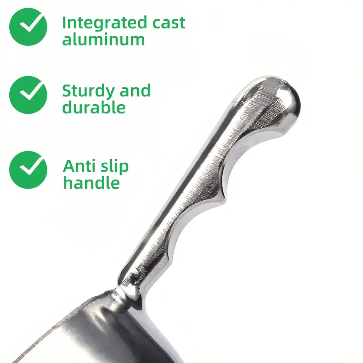 RyanDesign Heavy-Duty Cast Aluminum Kitchen Scoop 73.7cm (29in) | Commercial Grade Rust-Proof S-Handle for Ice, Candy, Flour, Pet Food - view 7